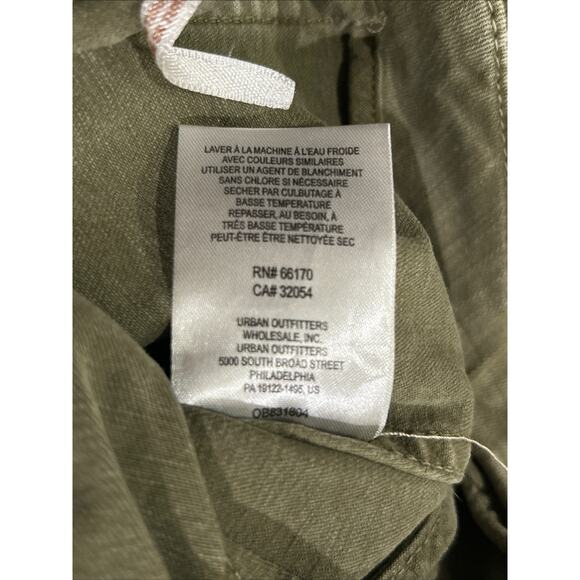 Free People Modern Femme Olive Green Denim Skirt Sz4 - Picture 6 of 6